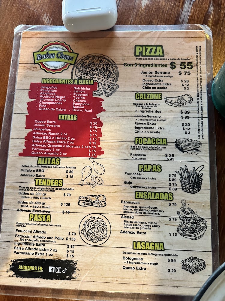 Broken Cheese Pizza San Jorge