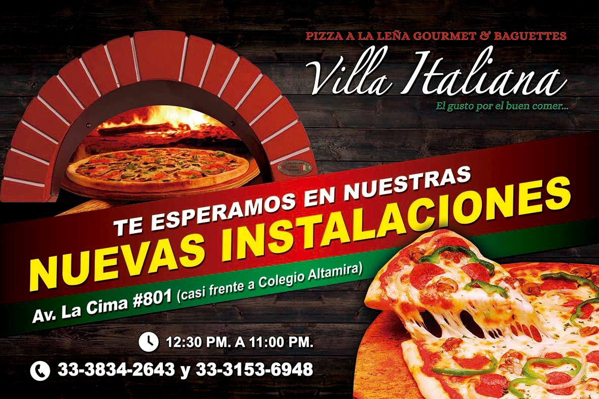Villa Italiana, Pizza a la leña