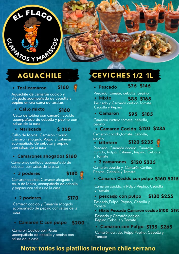 Clamatos y Mariscos El Flaco