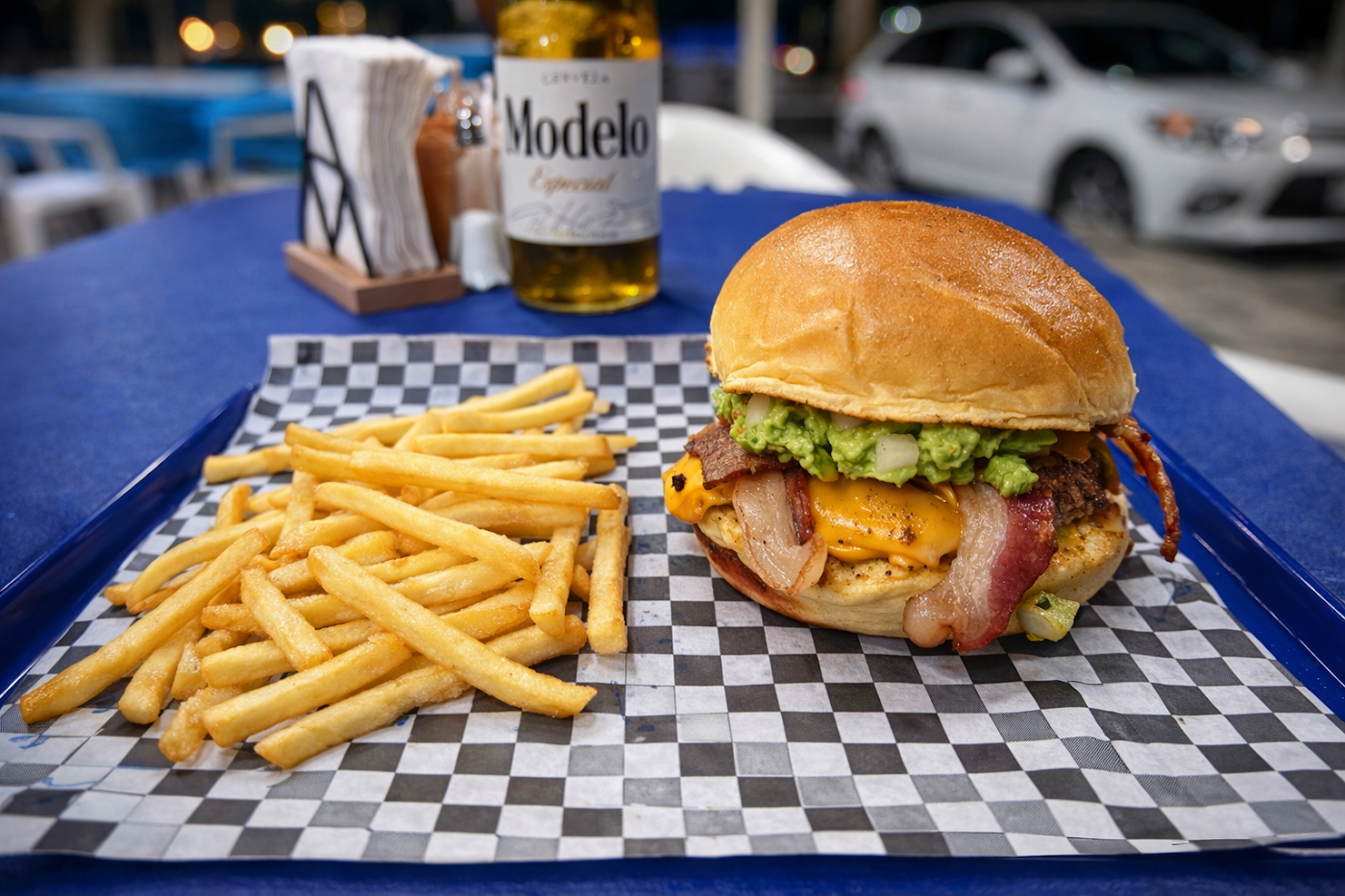 Viejo sangrón hamburguesas con estilo