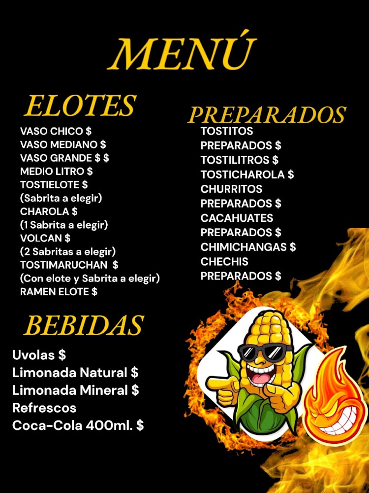 Diablitos snacks y elotes