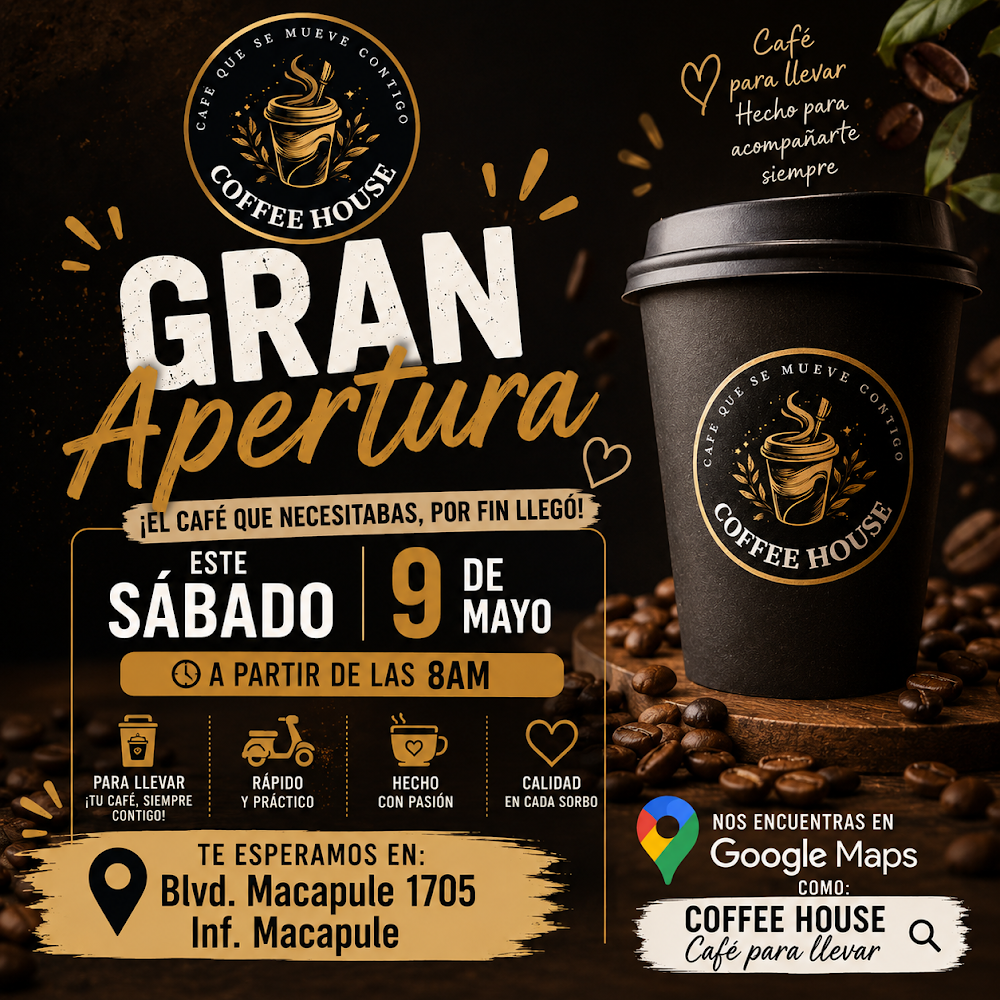 COFFEE HOUSE café para llevar